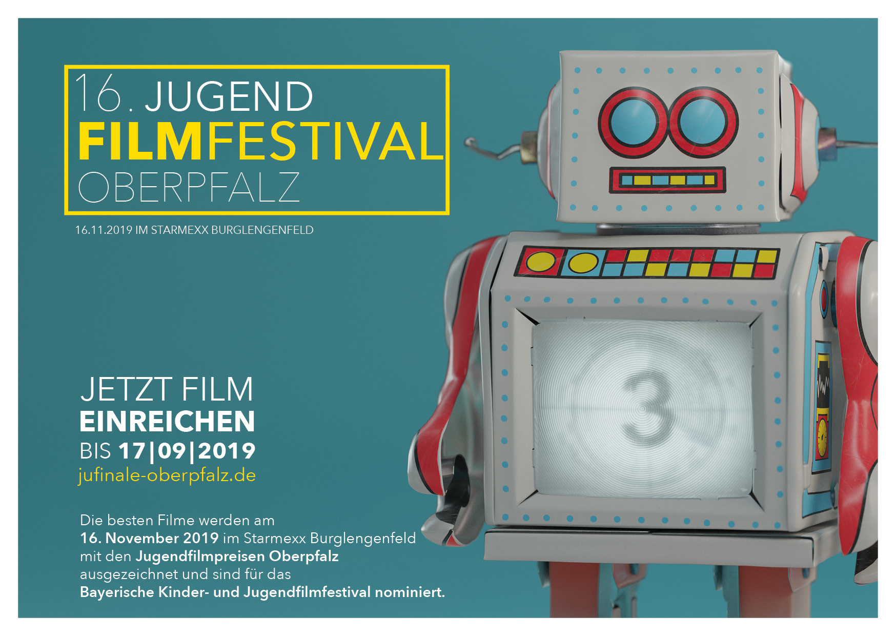 Grafik Jugendfilmfestival Oberpfalz 2019 